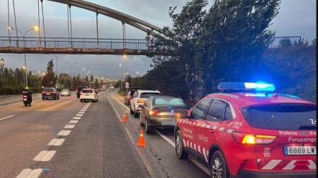 Imagen de los vehículos implicados en el accidente múltiple