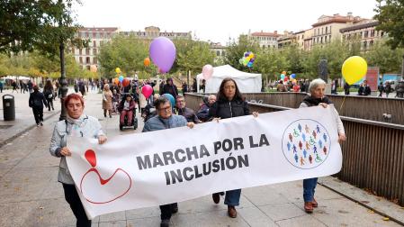 Fotos de la VII Marcha a favor de la inclusión.