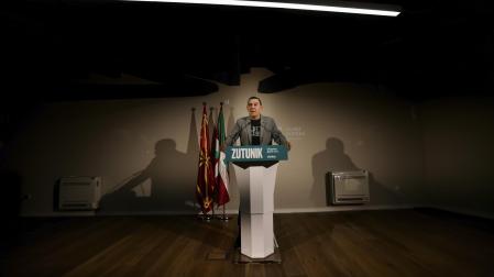 Arnaldo Otegi, coordinador general de EH Bildu, presentó la ponencia el pasado viernes en Bergara