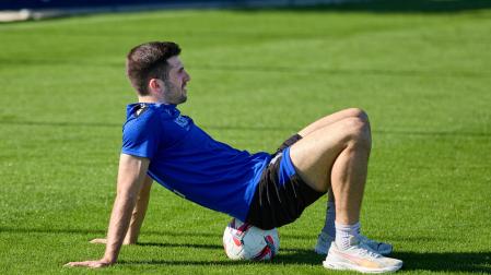 Jesús Areso, esta semana en el césped del campo de entrenamiento de Tajonar