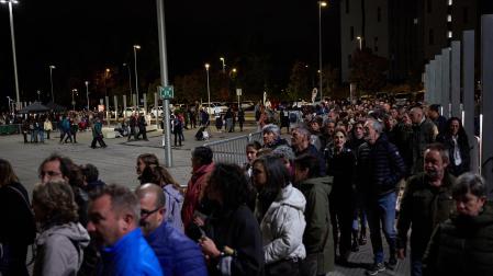 Fotos de la previa para el concierto de Rozalén en el Navarra Arena.