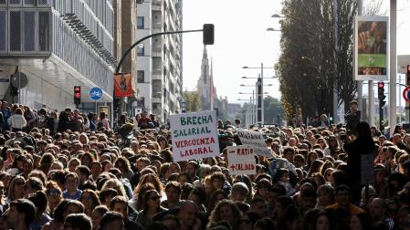 Fotos de la nueva jornada de movilizaciones por la Educación en Pamplona
