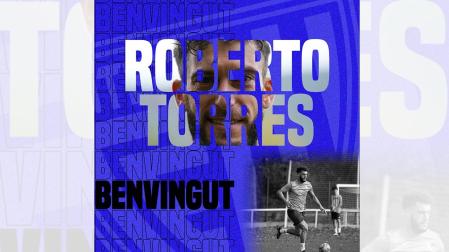 Imagen publicada por el Inter Club Escaldes anunciando la llegada del navarro Roberto Torres