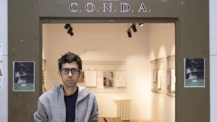 Javier Mulfó, en la exposición que presenta en Geltoki