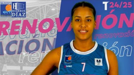 Ángela Jiménez,  jugadora del Hierros Díaz Miralvalle Plasencia