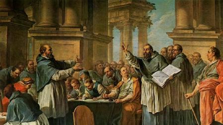 San Agustín y los donatistas, de Charles-André van Loo