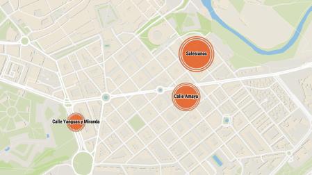 Pulse en el gráfico inferior para ver los datos concretos de cada calle