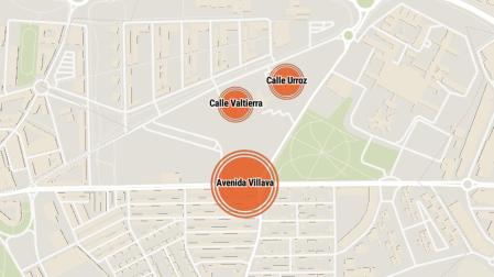 Pulse en el gráfico inferior para ver los datos concretos de cada calle