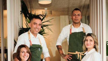 Los cuatro socios del nuevo Kardamomum, en el Soto Lezkairu