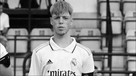 Marc Cucalón, con la camiseta del Real Madrid