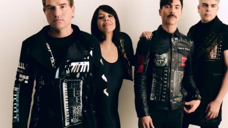 Desde la izq.: Marc Gili, Belly Hernández, Lisandro Montes y Bart Sanz, en una imagen promocional de 'Futuros imposibles'
