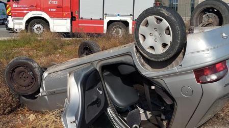 Herida una mujer de 27 años en una salida de vía en la NA-160, en Tudela