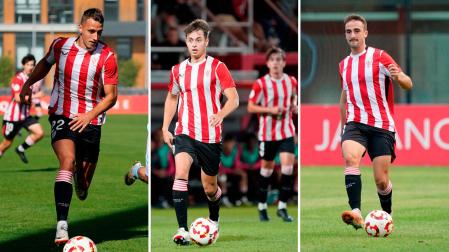 Xabi Irurita, Jon de Luis y Eneko Aguilar, navarros en el Bilbao Athletic