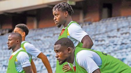 Enzo Boyomo, en el último partido ante Namibia