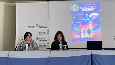 Irati Vidán, presidenta de Haziak, en las jornadas celebradas en la residencia Fuerte del Príncipe