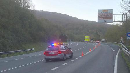 Patrulla de Policia Foral en la zona