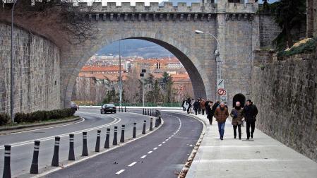 La persecución se inició en la zona del Portal Nuevo