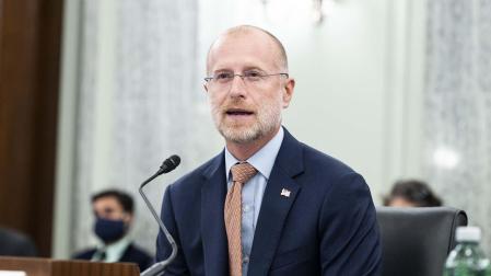 Brendan Carr, en una fotografía de archivo
October 7, 2021, Washington, DC, United States: October 7, 2021 - Washington, DC, United States: BRENDAN CARR, Commissioner, Federal Communications Commission, speaking at a hearing of the Senate Commerce, Science, and Transportation committee.
Europa Press/Contacto/Michael Brochstein
07/10/2021 ONLY FOR USE IN SPAIN