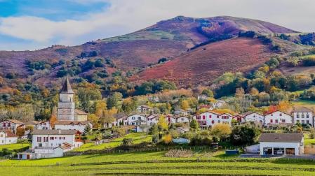 Panorámica del pueblo de Ainhoa