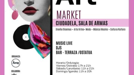 Cartel de la edición de otoño de Âme&Art Market, en la Ciudadela de Pamplona