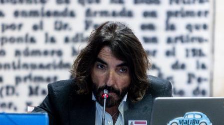 El exdirector ejecutivo de Globalia, Javier Hidalgo, este viernes en la comisión de investigación en el Senado