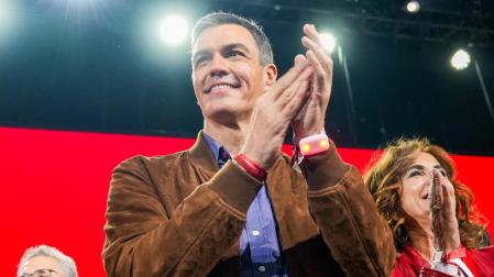 El presidente del Gobierno, Pedro Sánchez, durante la clausura del 41º Congreso Federal del PSOE