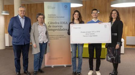 De izquierda a derecha, Rafael Sánchez-Ostiz, Ana Marta González, Leyre Sánchez de Muniáin, Fernando Aniento y Carolina Montoro