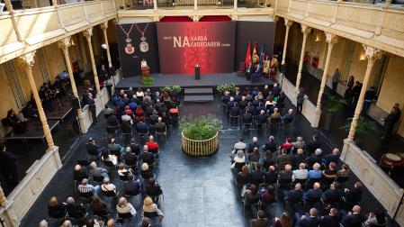 Acto de entrega de la Medalla de Oro de Navarra 2024.