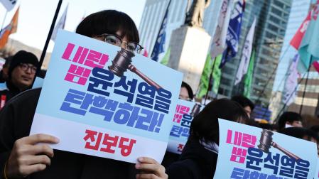 Protestas contra el Gobierno en Corea del Sur
