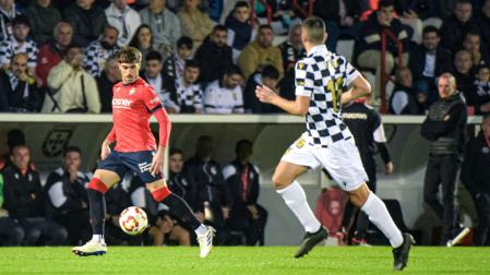 Nacho Vidal, en el partido Ceuta - Osasuna