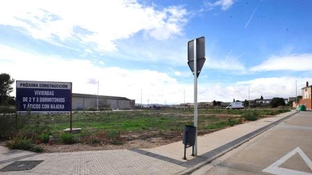 Vista del solar de la calle Tejería donde se construirán las VPO.