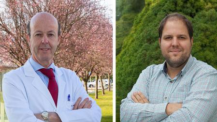 El Dr. Felipe Prósper, director del Área de Terapia Celular de la Clínica Universidad de Navarra y el Dr. Juan Roberto Rodríguez, investigador principal del Grupo de Terapias Inmunes del Cima Universidad de Navarra