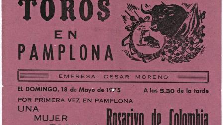 El cartel anunciador de la novillada