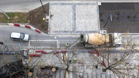 Obras en el barrio de Iturrama