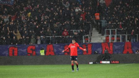 Ante Budimir, tras celebrar su gol contra el Alavés este pasado domingo