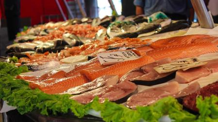 Mostrador de una pescadería