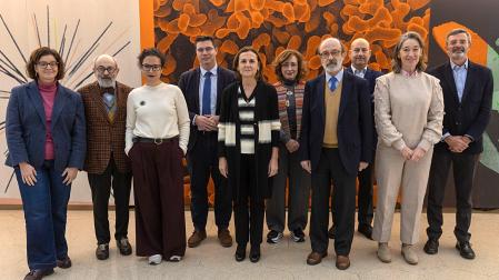 Ponentes y moderadores del encuentro organizado por el Instituto Core Curriculum de la Universidad de Navarra. De izquierda a derecha, Mónica Herrero, Ricardo Piñero, Cristina Sánchez, Alejandro Néstor García Martínez, Ana Azurmendi, Ana Calvo, Alfredo Cruz, Enrique Baquero, Julia Pavón y Pablo Pérez