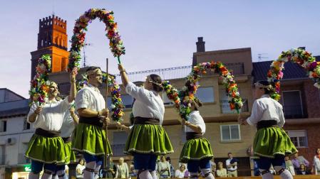 Actuación de Ortzadar en Monteagudo el pasado mes de septiembre por el aniversario del Paloteado Gamazada