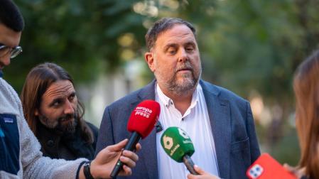 Oriol Junqueras, durante su declaración para liderar ERC, este 13 de diciembre