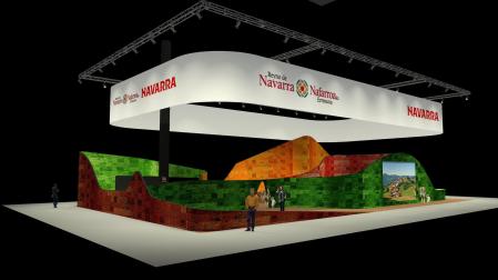 Recreación del stand de Navarra en FITUR 2025
