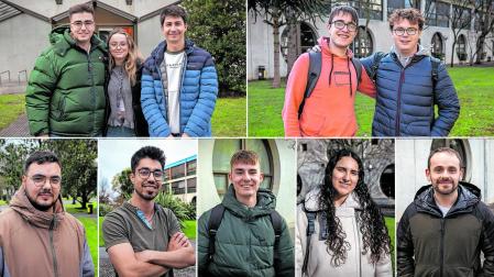 Íñigo Irurzun De la Fuente, Amagoia Asurmendi y Martín Collado, estudiantes de Ingeniería Industrial; Aider Del Carmen y Lucas Bustince, de 20 años, estudiantes de Ingeniería Informática; José Antonio Cepero García, de 25 años, investigador de doctorado en la UPNA; Germán Gómez Fernández, de 27 años, investigador de doctorado en la UPNA; Daniel Onofrei, de 18 años, estudiante de Administración y Dirección de Empresas en la UPNA; Idoia Ortega Bravo, de 22 años, estudiante de Ciencias en la UPNA y Martín Saldise Ezquieta, de 30 años, investigador de doctorado en la UPNA