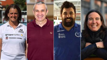 Idoia Mariezkurrena, Juancho Ferreira, Imanol Maiza y Iosune Murillo