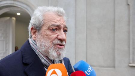 El jefe de gabinete de la presidenta de la Comunidad de Madrid, Miguel Ángel Rodríguez, a su llegada a declarar al Tribunal Supremo