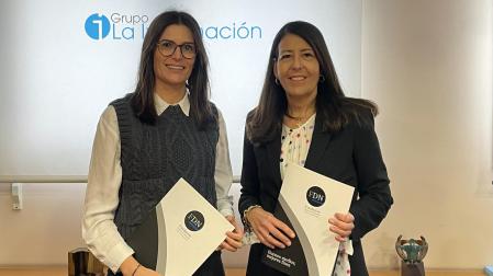 De izda. a dcha.: Alicia Marín Barasoain y Paloma Arraiza Salgado