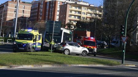 Imagen del accidente ocurrido en el barrio de San Juan