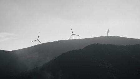 Imagen de un parque eólico