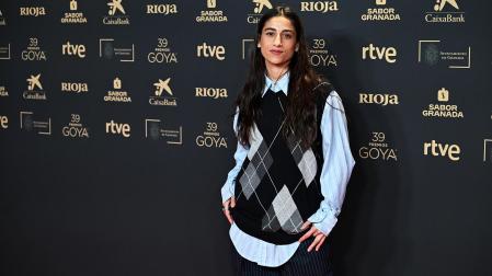 Carolina Yuste llega al encuentro de Nominados de la 39 edición de los Premios Goya este lunes 134 de enero, en Madrid /