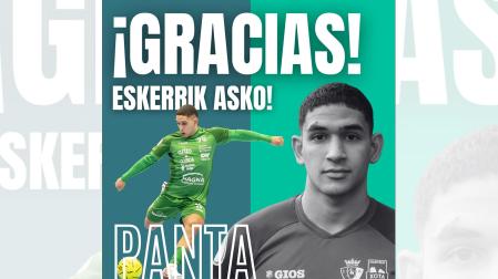 Imagen de Facundo Martín Russo, 'Panta', publicada por Osasuna Magna en redes sociales tras el anuncio de la rescisión del contrato /