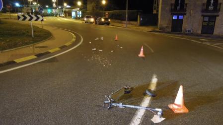 Atropelladas en Huarte dos chicas que iban en patinete