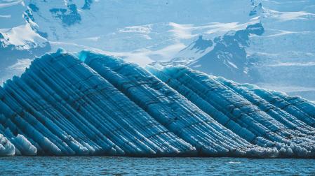 Paisaje de glaciares en Islandia